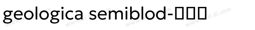 geologica semiblod字体转换